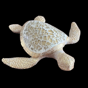 NWT Elegant Gold and Cream Sea Turtle Figurine
